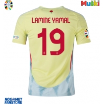 Španjolska Lamine Yamal #19 Gostujuci Dres EP 2024 Kratak Rukav